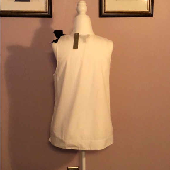 NWT Jcrew Sleeveless top with bow tie shoulder - Picture 3 of 8